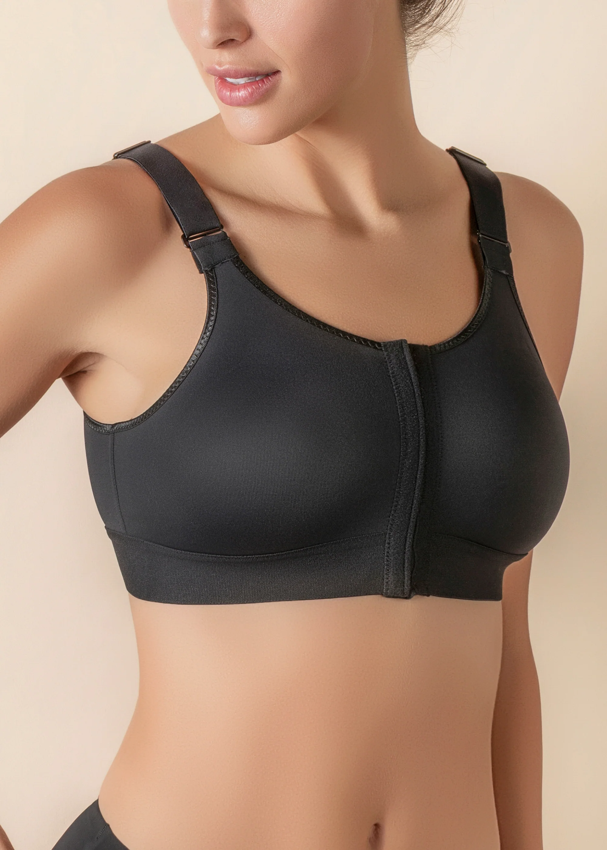 Reggiseno post-operatorio con apertura frontale