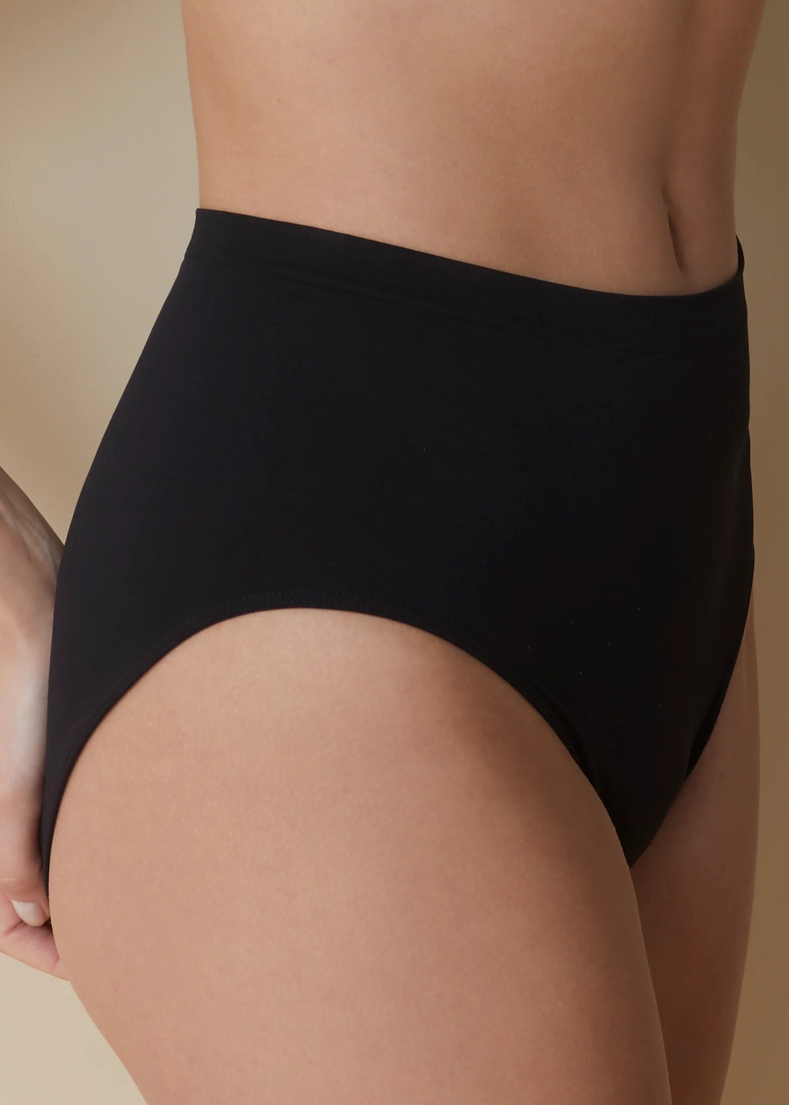 Slip vita alta maxi in morbida microfibra senza cuciture in taglia unica - Image 9