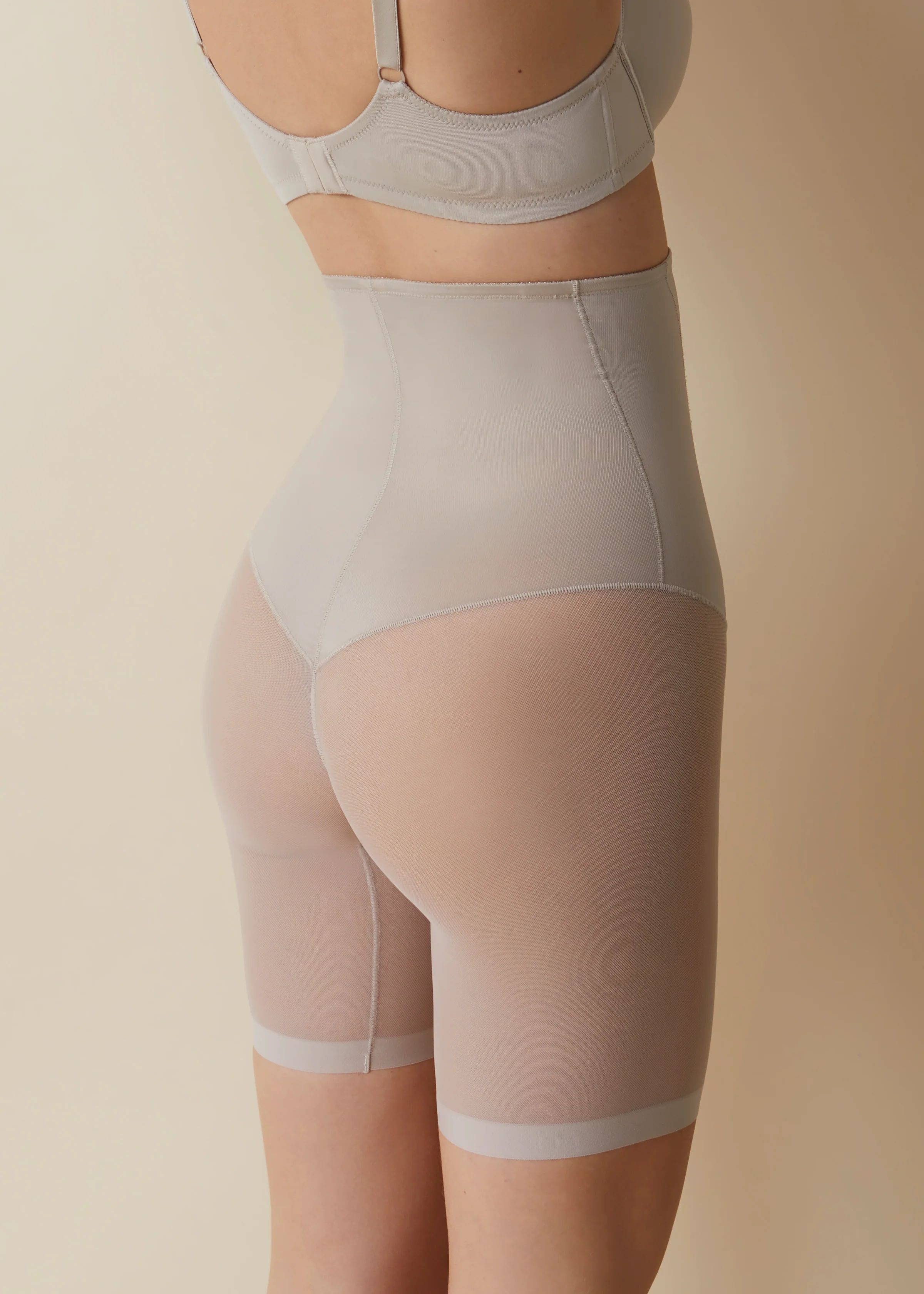 Slip modellante a vita alta con gamba trasparente - Image 8
